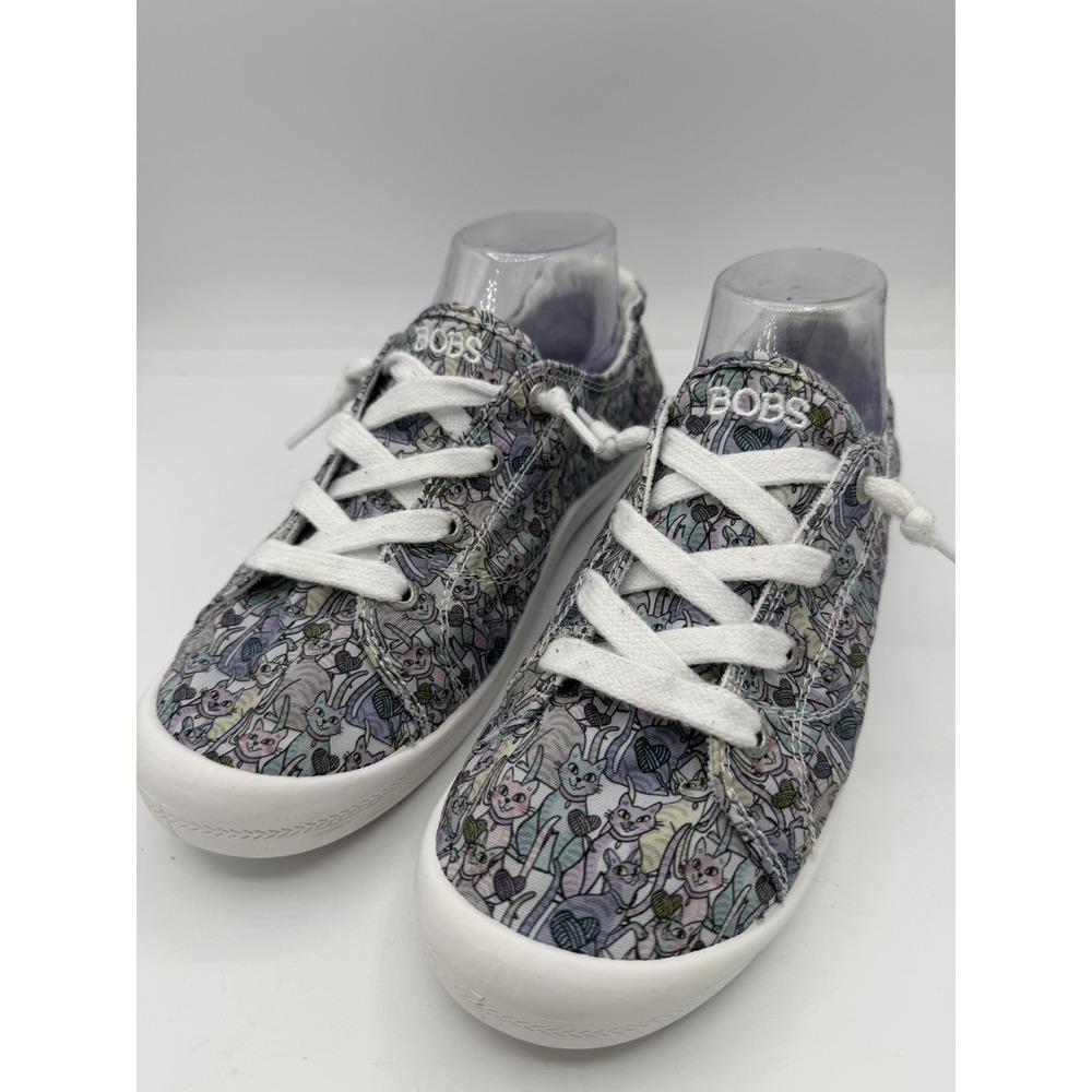Skechers Bobs Women's Beach Bingo Kitten Bitten Casual Lace Sneakers Size 9.5